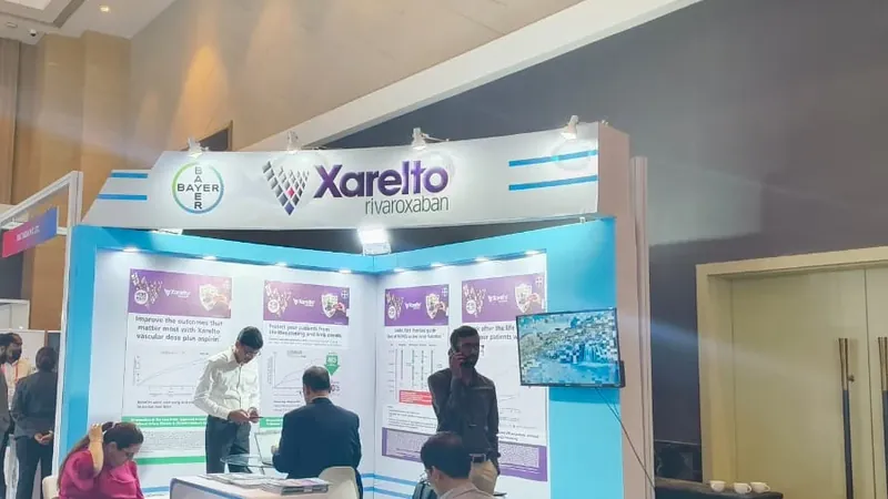 Modular exhibition stall designed and fabricated by ADMUG Studio for Bayer — Xarelto