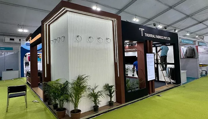 Custom exhibition stall designed and built by ADMUG Studio